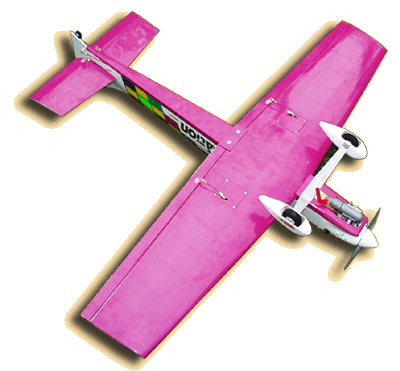 Sturdy landing gear, fitted with plastic screws to minimize damage on rough arrivals.